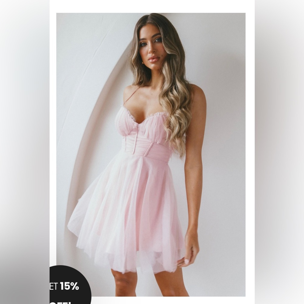 SMITTEN SWEETHEART NECKLINE CHIFFON MINI PARTY DRESS BLUSH XS